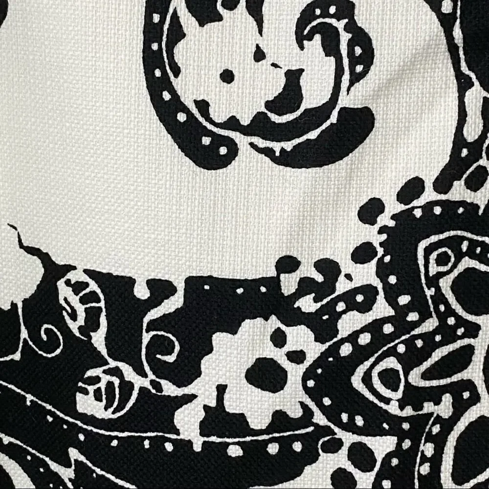 Kate Spade New York Heleen Black Multi Paisley Print Shift Dress Size 6